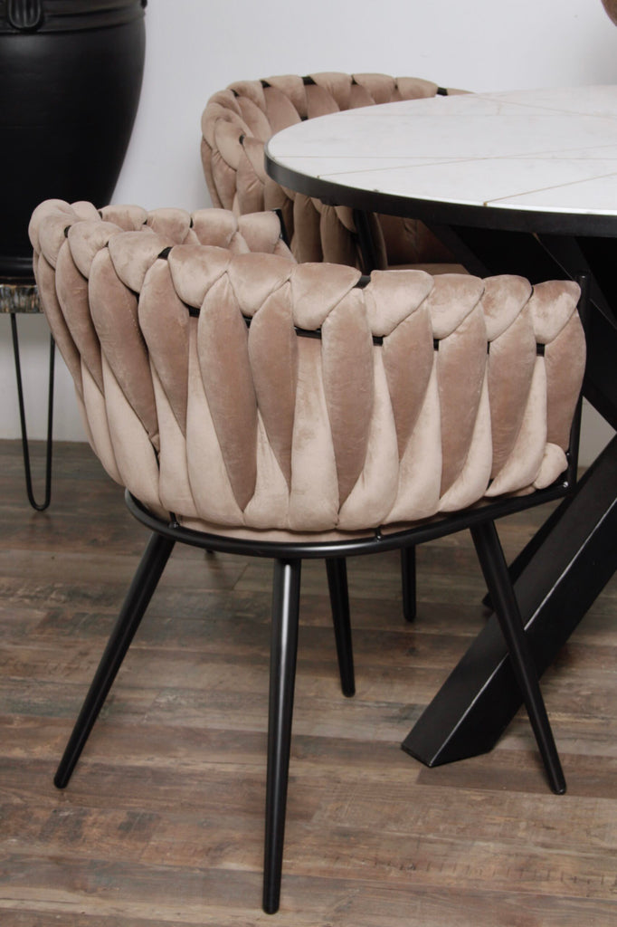 Wave Chair zand wit (set van 2)